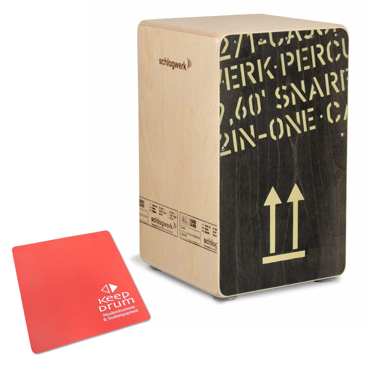 Schlagwerk CP404BLK Cajon + keepdrum Sitzpad Rot