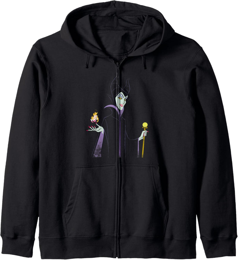 Disney Sleeping Beauty Maleficent Minimal Outline Portrait Kapuzenjacke