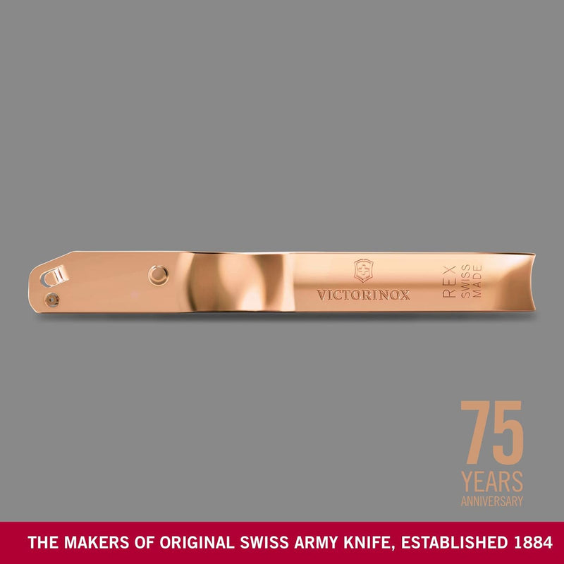 VICTORINOX REX Sparschäler 75 Jahre Special Edition 2022, Roségoldauflage, Logogravur, Roségold