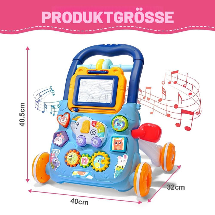 Aolso Baby Walker, Sit-to-Stand Learning Walker, Baby Entertainment Table Early Education Activity C