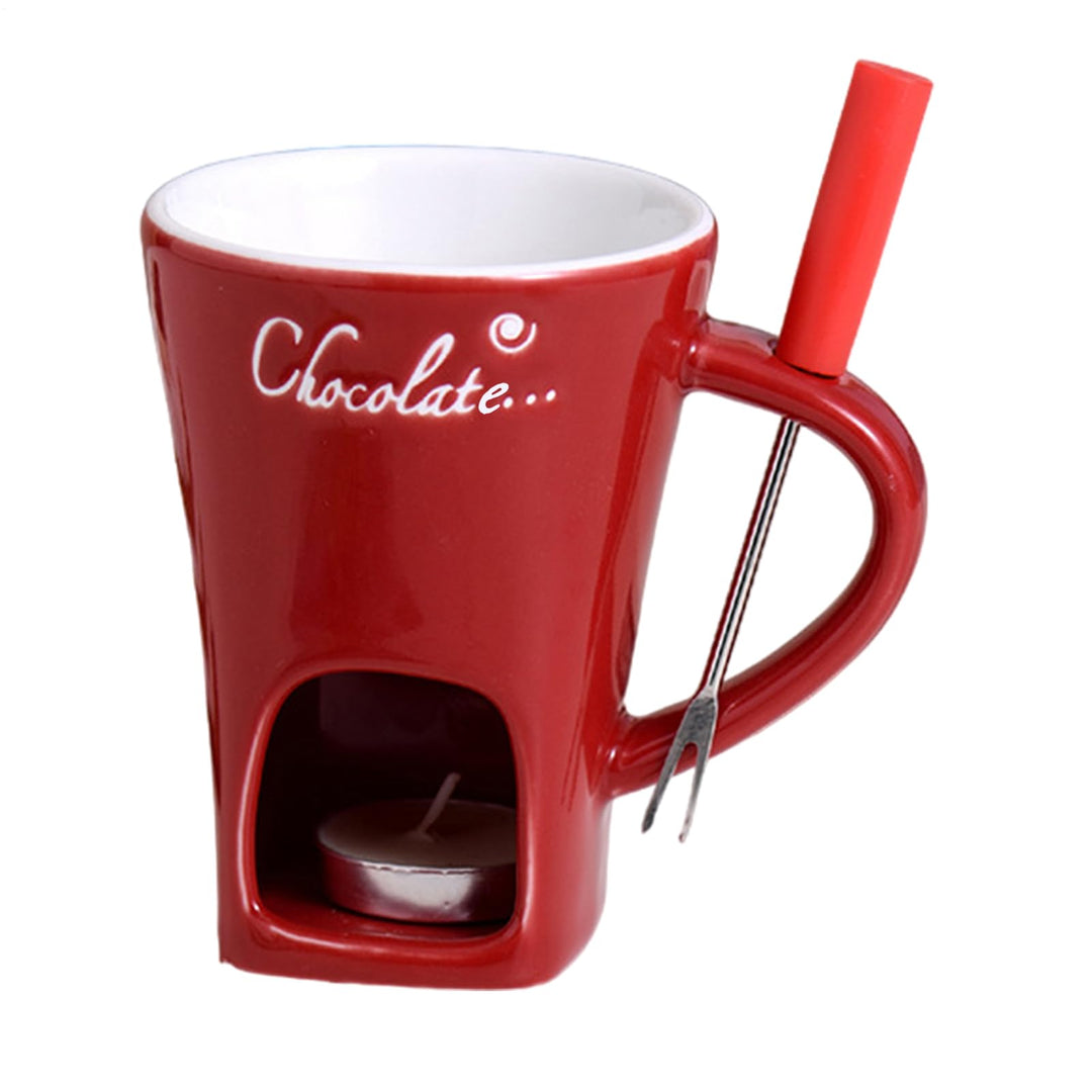 Schokofondue Tasse, 200 Ml Keramik Schokoladenfondue Tasse, Mehrzweck Chocolate Fondue Set Zum Schme