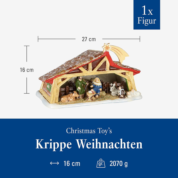 Villeroy und Boch Christmas Toy's Memory Krippe, dekorative Krippe für unter den Weihnachtsbaum, Har