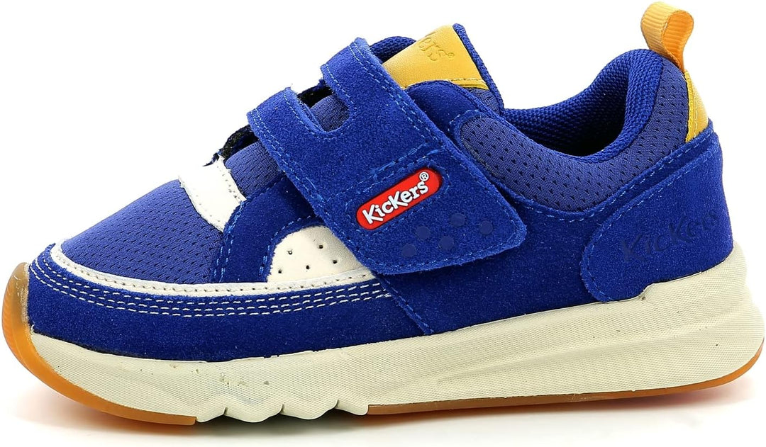 Kickers Unisex Kinder Kikustom Sneaker 35 EU Marine Camel, 35 EU Marine Camel