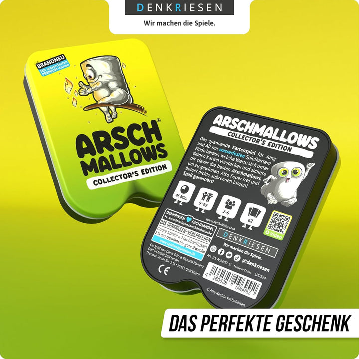 DENKRIESEN ARSCHMALLOWS® Collector's Edition – Weniger frisst mehr. | Wasserfest | Kartenspiel | Ab