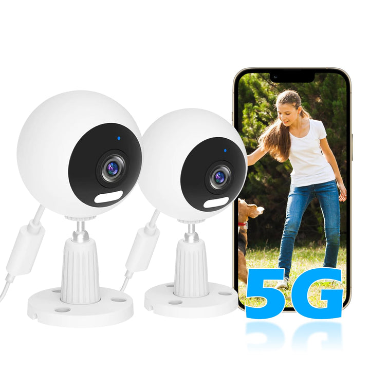 3MP 5G Überwachungskamera Aussen/Innen, Kamera Überwachung Aussen, WLAN Camera Indoor/Outdoor, Babyp