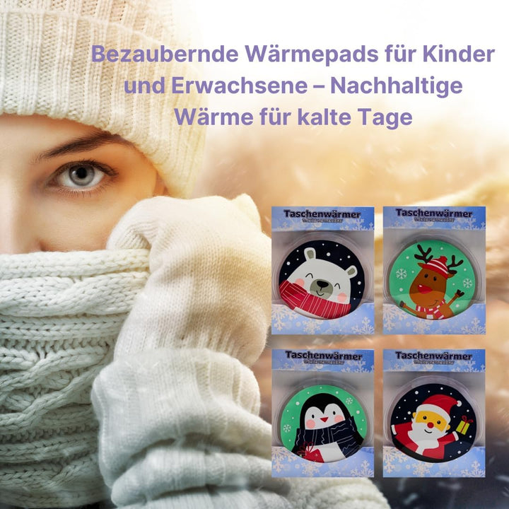 Taschenwärmer wiederverwendbar, Handwärmer, Wärmekissen, Wärmepads, Fingerwärmer für Kinder und Erwa