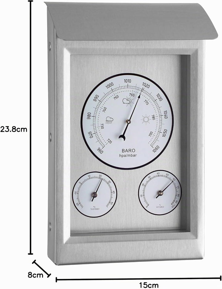 Aussen-Wetterstation Edelstahl TFA 202046