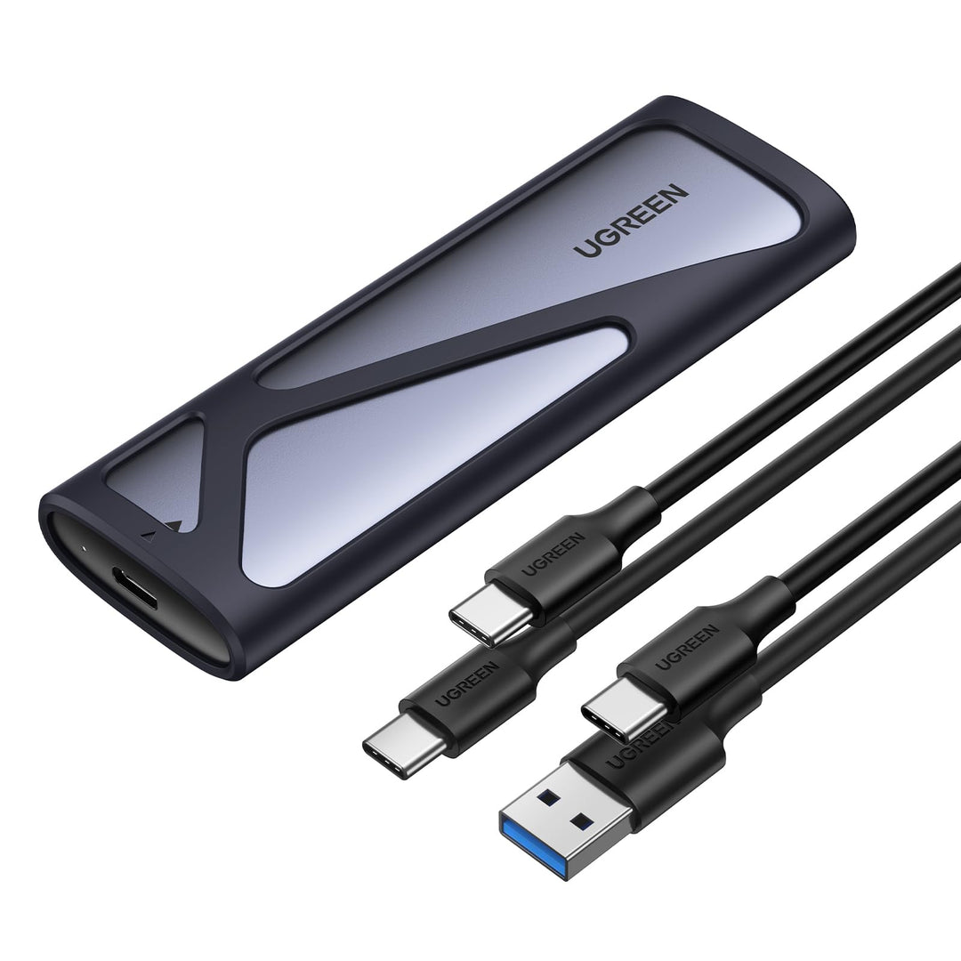 UGREEN M.2 SSD Adapter SSD Gehäuse M2 Gehäuse USB 3.2 10 Gbps Gen2 Aluminium M.2 SSD Gehäuse für NVM