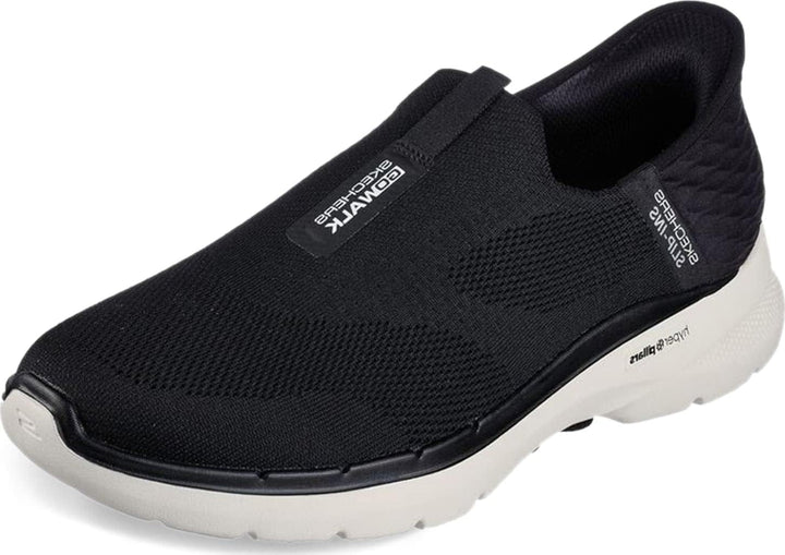 Skechers Herren Go Walk 6-Easy On Sneakers 41 EU Schwarz, 41 EU Schwarz
