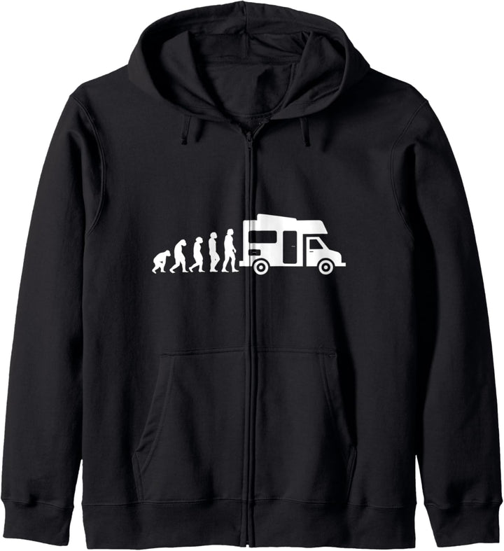Camper Van Camping Evolution Caravan Wohnmobil Geschenk Kapuzenjacke