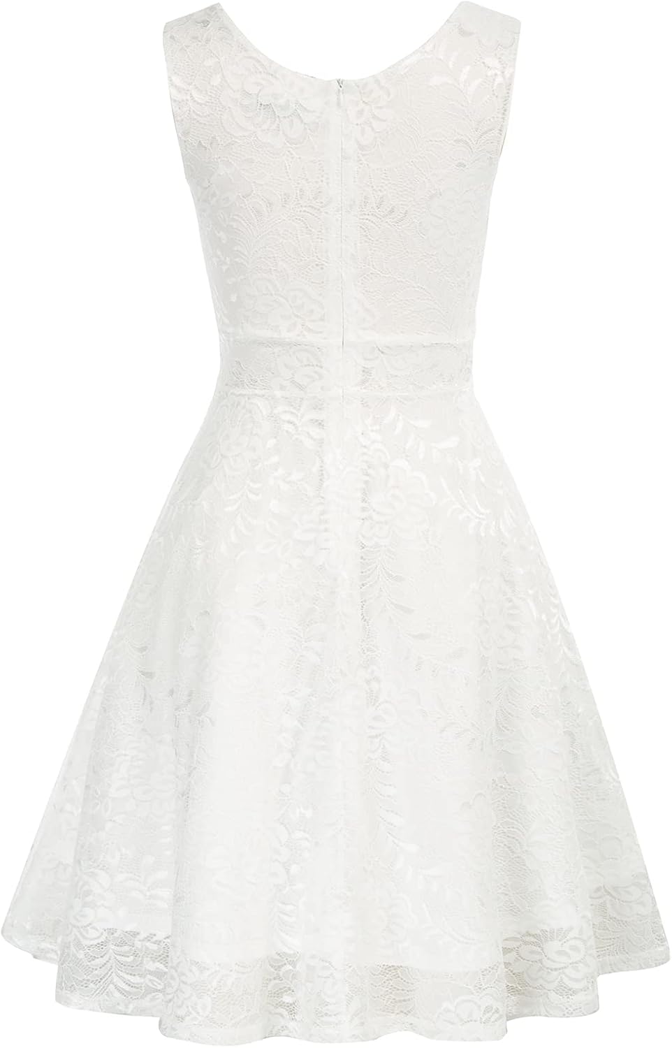 GRACE KARIN Damenkleid, ärmellos, Wickellook, V-Ausschnitt, A-Linie, Brautjungfernkleid, Cocktailkle