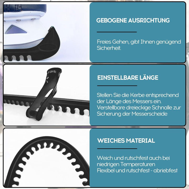 songyea Kufenschoner Schlittschuhe, Verstellbare Eishockey Schlittschuhe Kufenschoner, 1 Paar Elasti