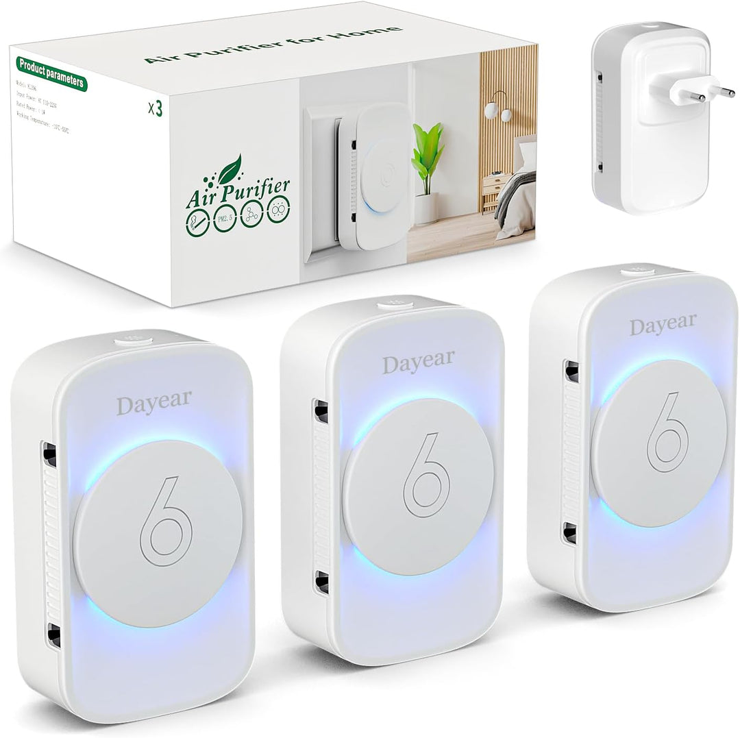 Luftreiniger, Air Purifier IonizerGenerator, Dayear Plug in Negativ Ionen Luftreiniger für Büro, Zim