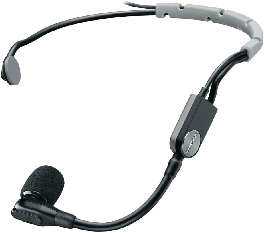Shure SM35-TQG kabelloses Performance Headset-Kondensatormikrofon, inkl. Windschutz mit Snap-Fit Hal