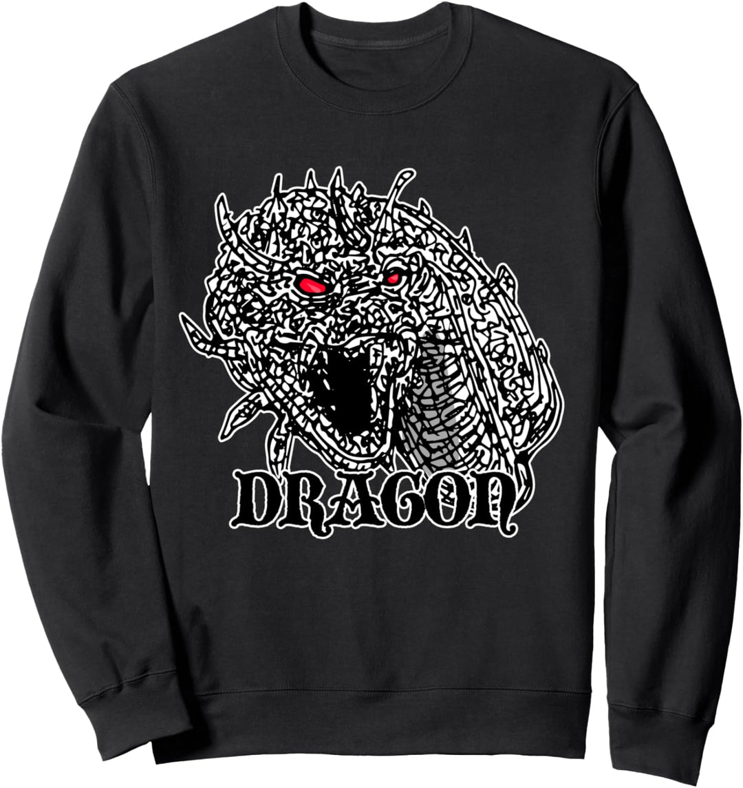 Dragon Mittelalterliche Renaissance Gotik Grafik Anime Art Sweatshirt