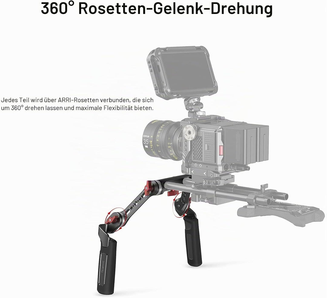 SMALLRIG Shoulder Rig Handle Kit mit Rosette für DSLR Kamera Rig- 2002
