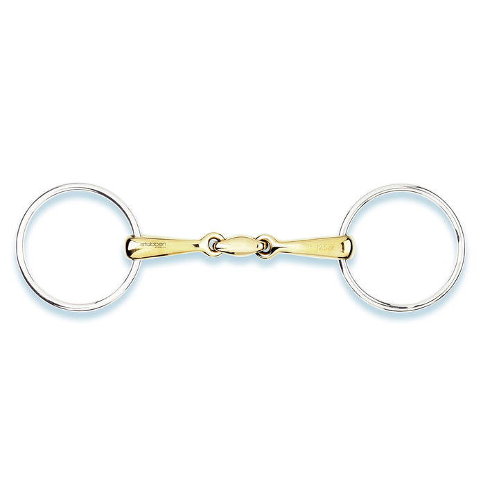 Stübben Gebiss 2222 Wassertrense doppelt gebrochen 13,5 cm - 16 mm - Sweet Copper, 13,5 cm - 16 mm -