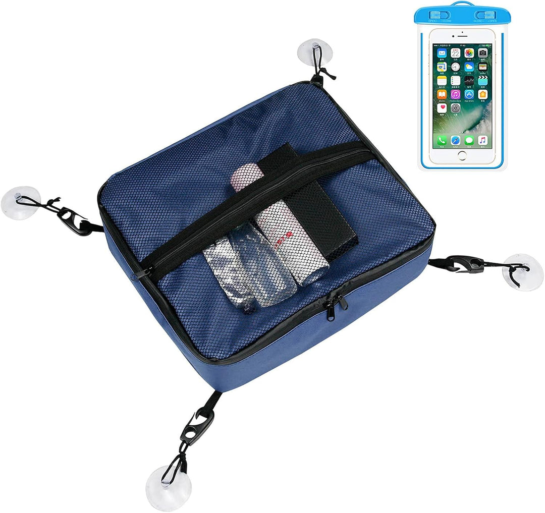 Sup Cooler-Deck Tasche (blau) Kapazität 11 L, wasserdichte Handytasche, Netztasche oben, tragbare Sa