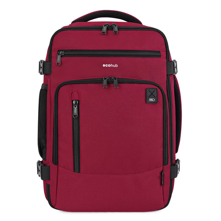 ECOHUB Rucksack 40x20x25 für Ryanair Flugzeug Reiserucksack Handgepäck Gepäck Laptop Daypacks PET-Re