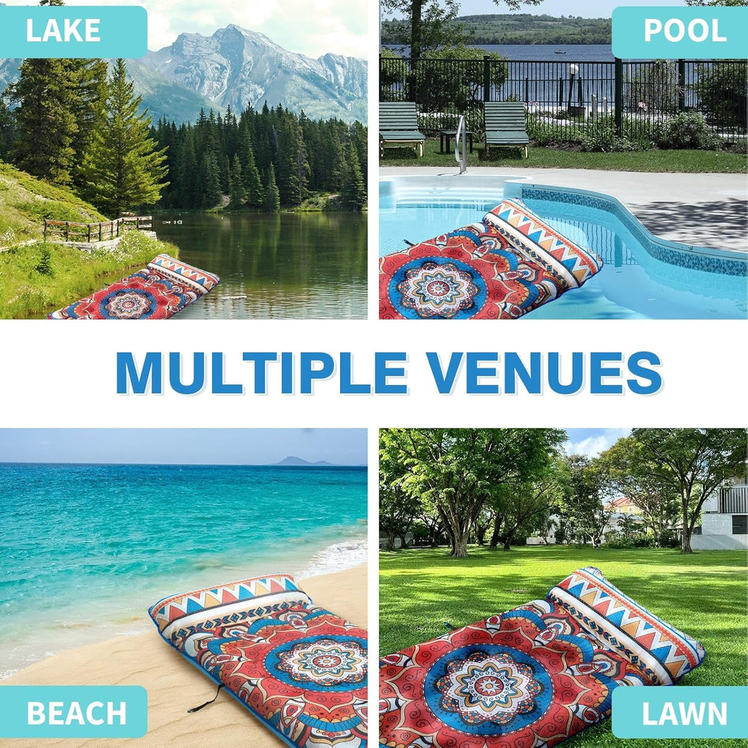 WERNNSAI Luftmatratze Pool- Luftmatratze Wasser Hängematte für Erwachsene Bohemian, Bohemian