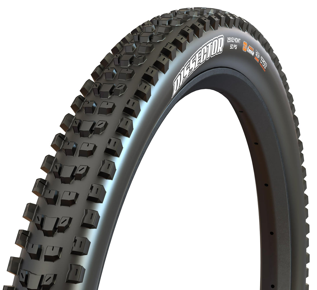 Maxxis Dissector 3C MaxxTerra EXO Tubeless Ready Folding Tire Schwarz 27.5 x 2.60 inches, Schwarz 27