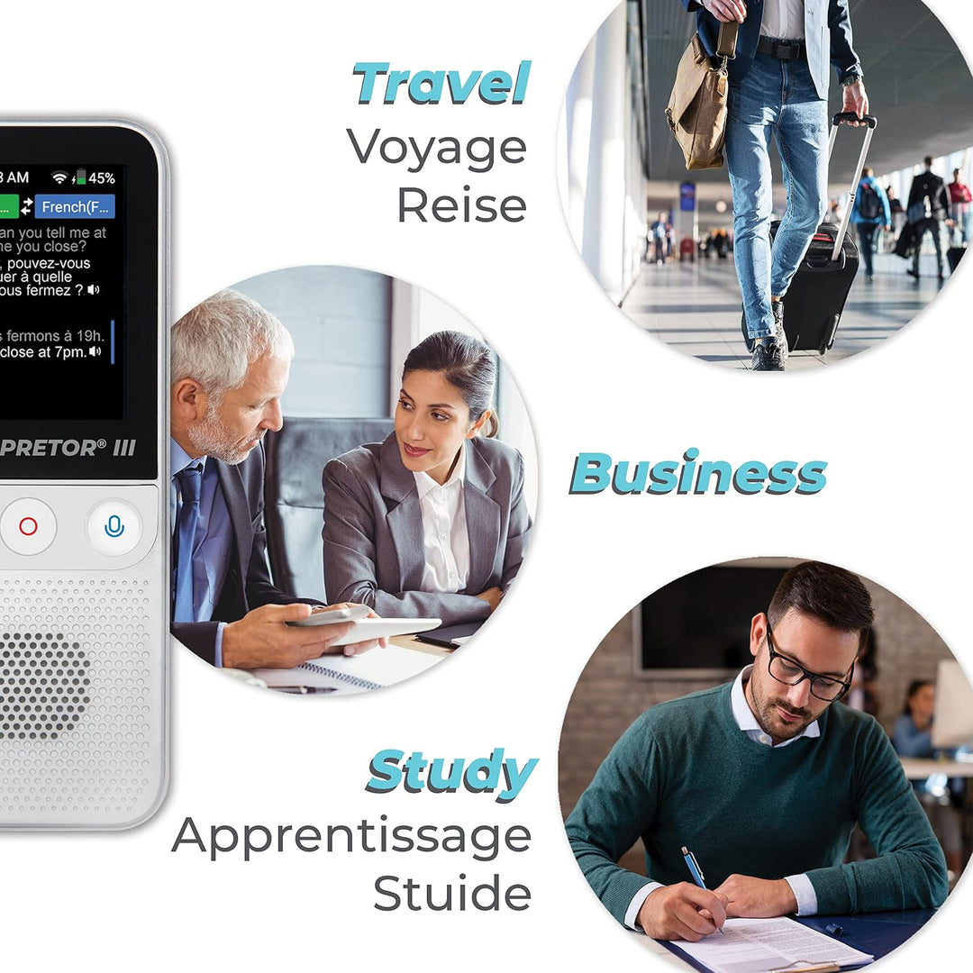 Lexibook NTL3000 Interpretor 3-Instant Voice 137 Sprachen, Fotoübersetzung und Memos, Pro Portable &amp;