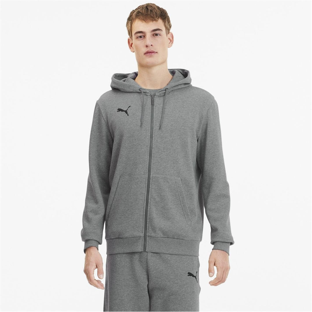PUMA Jungen, teamGOAL 23 Casuals Hooded Jac Trainingsjacke, 116 Medium Gray