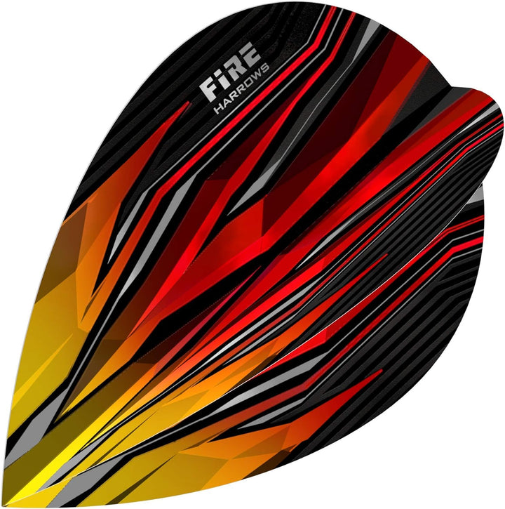 Harrows Extra starke Dart Flights – 5er-Set – insgesamt 15 Dart-Flights flame Standard, flame Standa