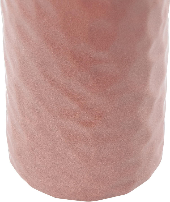 Dekorative Blumenvase Keramik Wohnzubehör 24 cm Rosa Drama