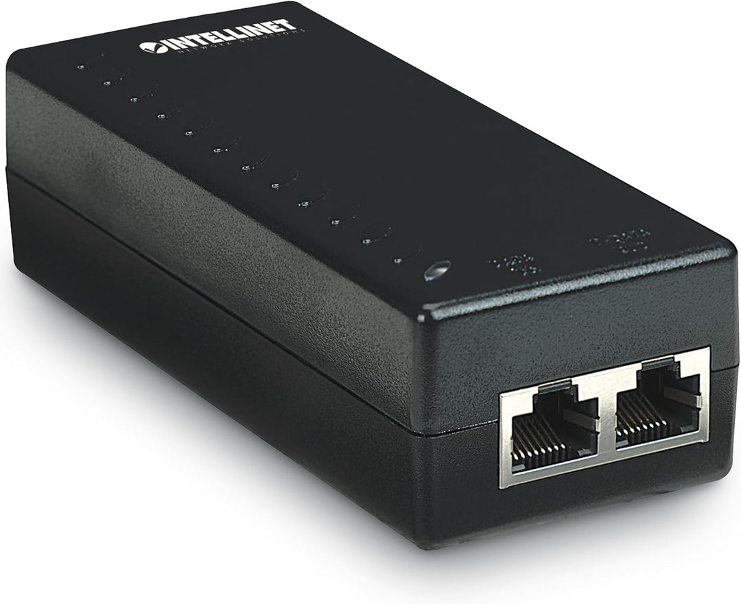 INTELLINET 524179 Power over Ethernet Injektor - PoE-Injektor 1 Port, 48V DC,,Netzwerkswitch, PoE Ad