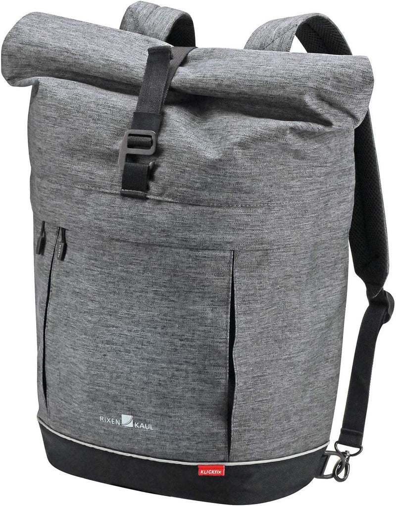 KlickFix 0278GR Freepack Switch Enkele Fietstas, Grey-Black, 18 Liter