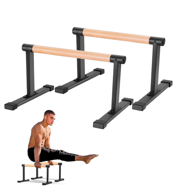 Parallettes, Calisthenics Griffe für Handstand, Push-Ups, Liegestützgriffe Holz für Fitness zuhause