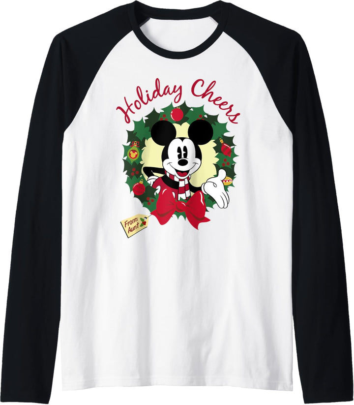 Disney Mickey And Friends Weihnachten Holiday Cheers Aunt Raglan