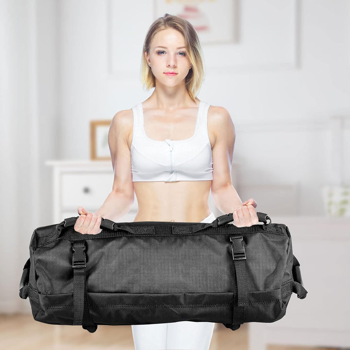 GOPLUS Gewichtssandsäcke Einstellbar, Trainingssandsack inkl. 6 x 4,5 kg Sandsack 6 Gummigriffe und
