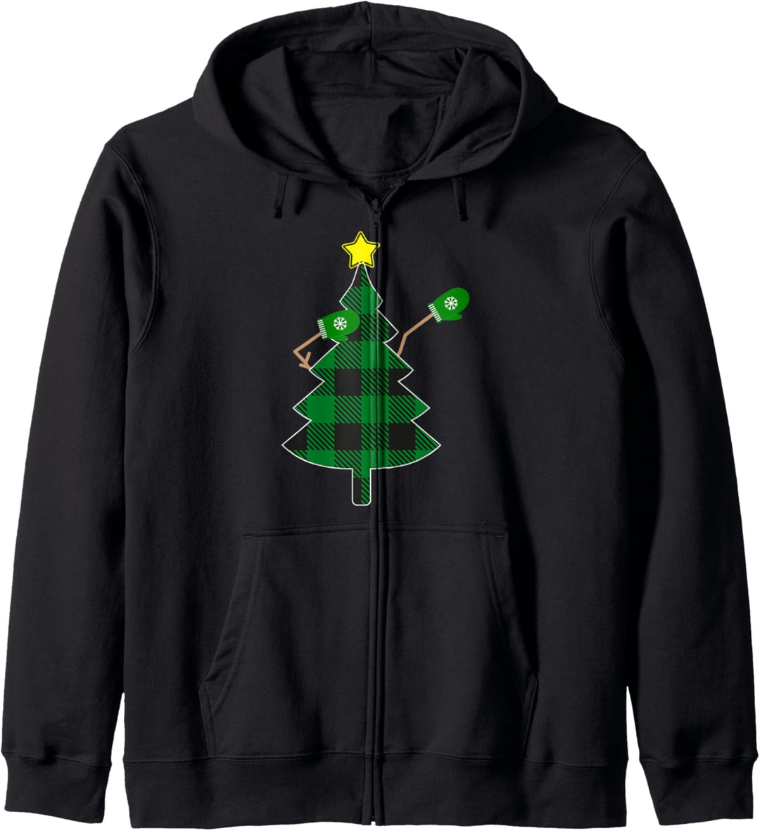 Dabbing Weihnachts-Pyjama, Weihnachtsbaum, Jungen Kapuzenjacke