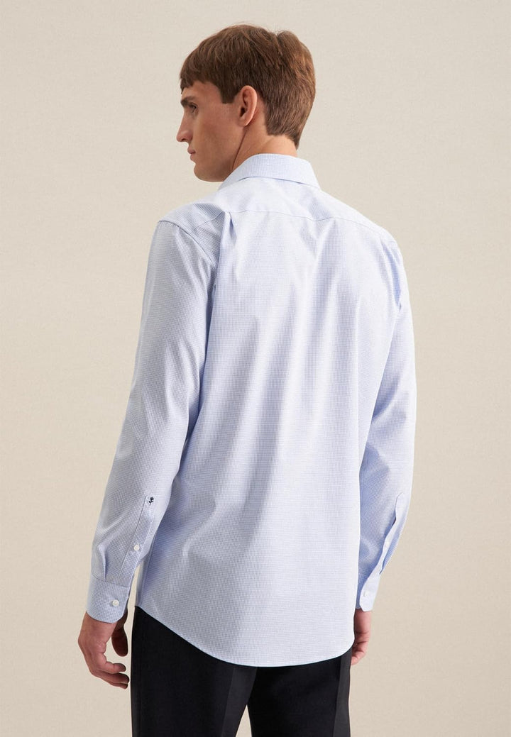 Seidensticker Herren Men Regular Longsleeve Cotton Business Shirt 39 Hellblau(193660), 39 Hellblau(1