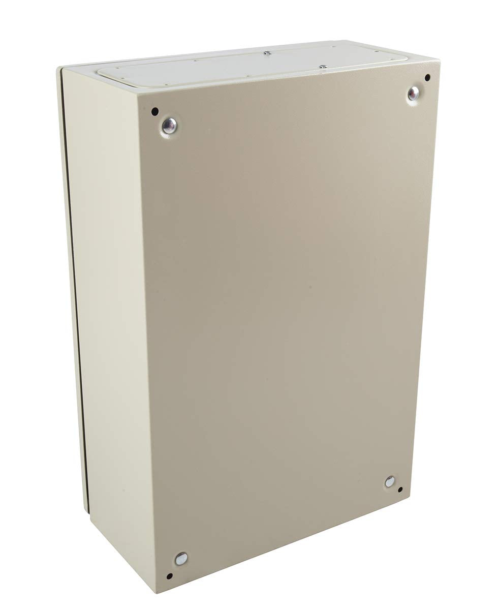 RS PRO Stahl Wandgehäuse RAL 7032 IP66, HxBxT 600 mm x 400 mm x 210mm