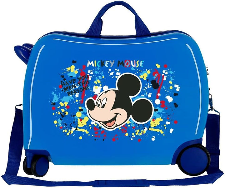 Disney Mickey Colour Mayhem Kinderkoffer, Blau, 50 x 38 x 20 cm, Hartplastik, seitlich, 34 l, 1,8 kg