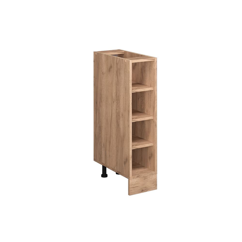 Vicco Küchenregal R-Line, Goldkraft Eiche/Goldkraft Eiche, 20 cm ohne Arbeitsplatte Goldkraft Eiche