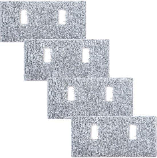 Olvy Wischtücher kompatibel A10 kabellosem Staubsauger - 4er Pack - Mikrofaser - Waschbar und wieder