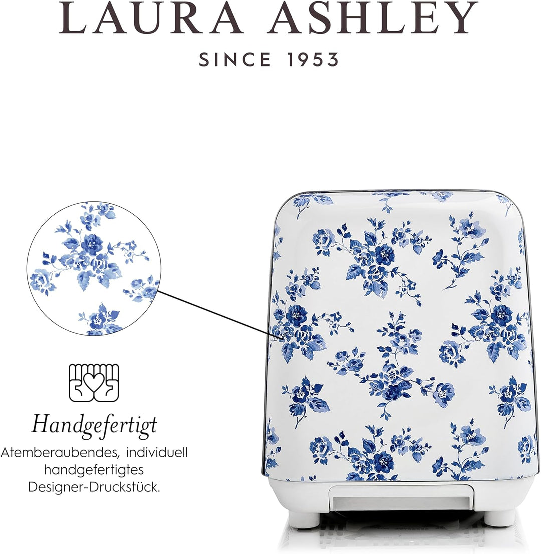 VQ Laura Ashley 2-Scheiben-Toaster mit einstellbaren Heiz-, Auftau- und Aufwärmmodi - Edelstahl Vint