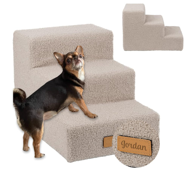 Sofatreppe für Hunde und Katzen – Hundetreppe für Bett & Sofa – 3- oder 4-stufig, rutschfest & wasch
