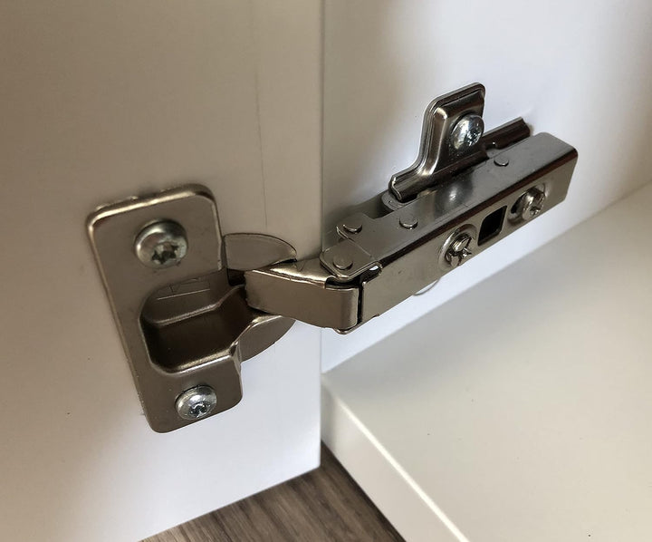 NELI 8er-Set Scharniere (neu) mit Softclose für Besta mit 8 Scharniere und 32 Schrauben, NELI 8er-Se