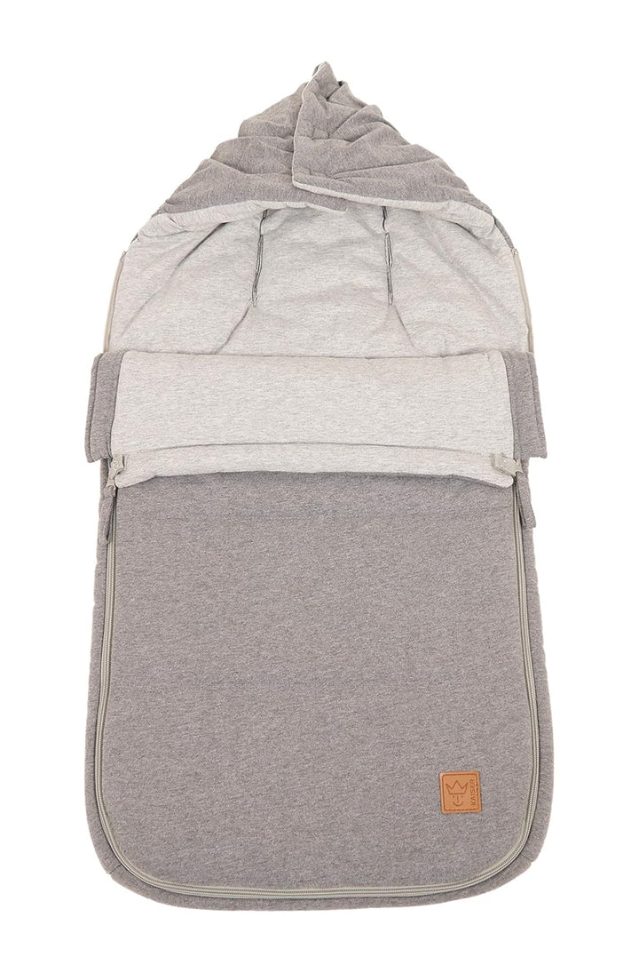 Kaiser 6578223 Sommer Fusssack Jessy Jersey, Fb. anthracite, Perfekt für warme Tage geeignet, 6-36 M