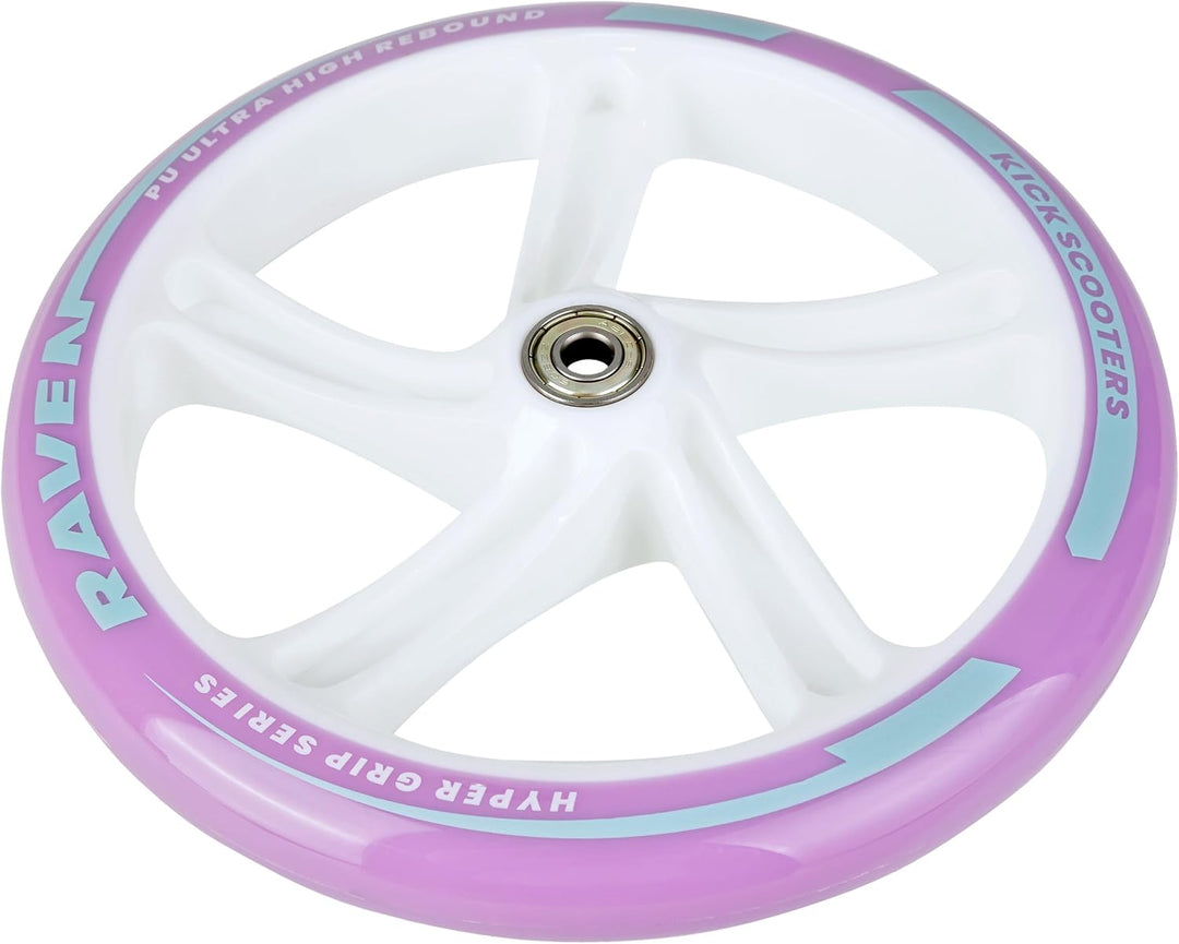 Ersatzräder für Raven Cityroller Scooter Roller Kickscooter PU 200mm, 145mm mit Kugellager 2 Stück (