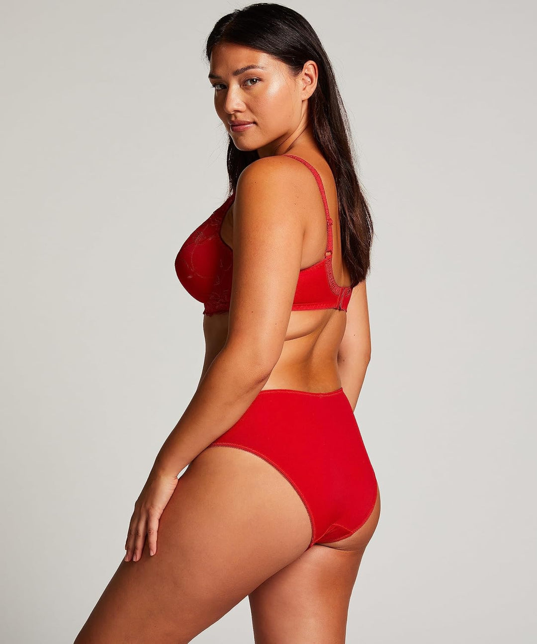 HUNKEMÖLLER Damen Mature BH 75E Rot, 75E Rot