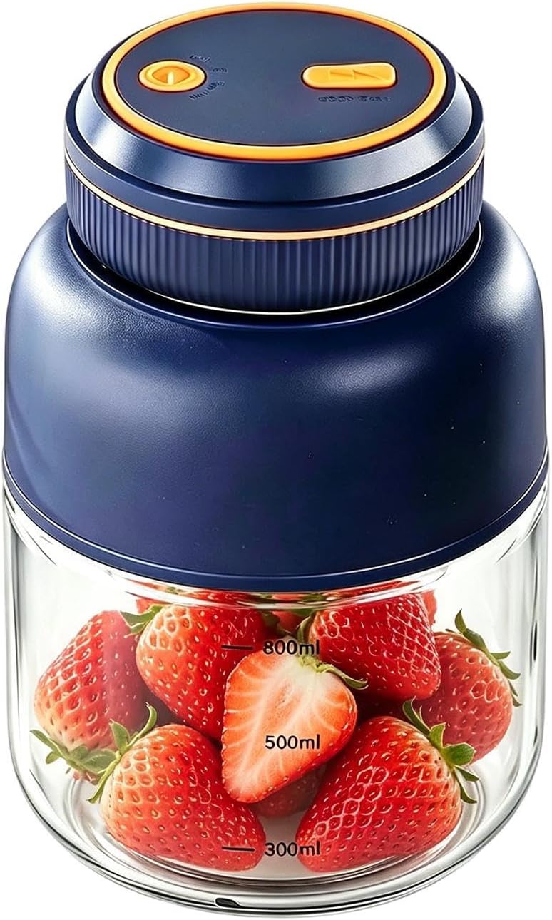 Personal Blender – 800 ml kabellose USB-Rührmaschine, Entsafter für Shakes mit 6-Blatt-Ultra-Edelsta