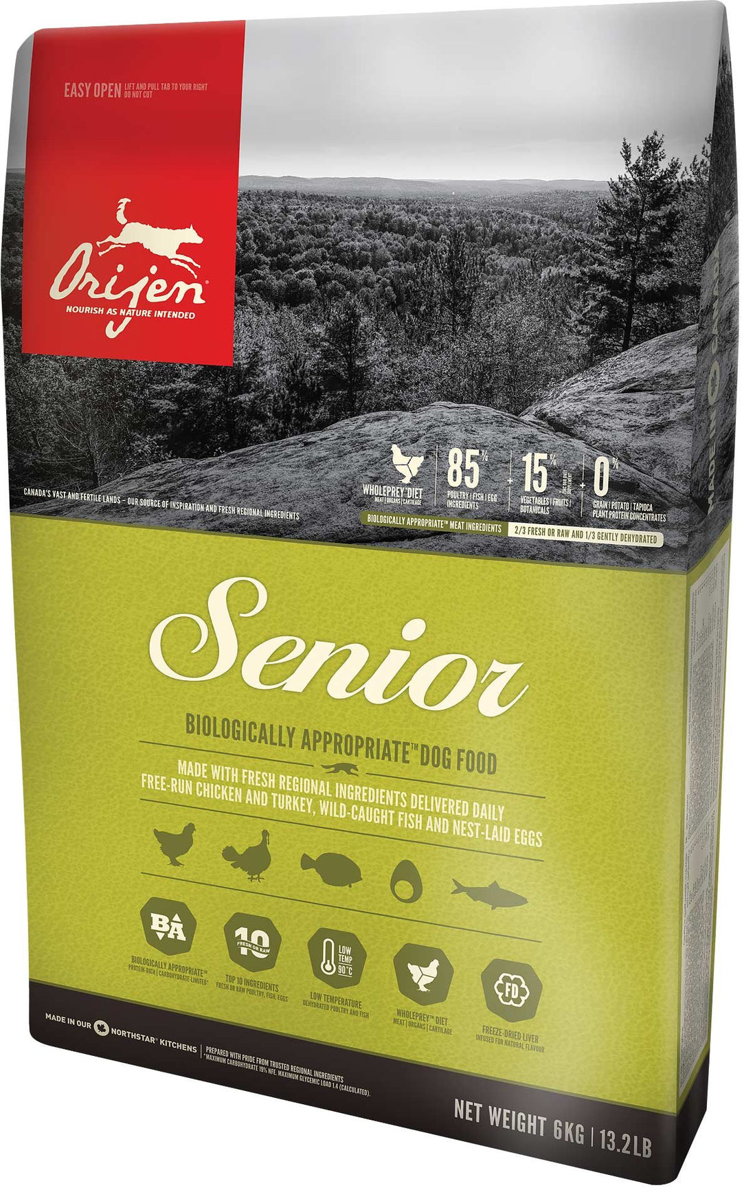 Orijen Senior Hundefutter Huhn 6 kg, Huhn 6 kg