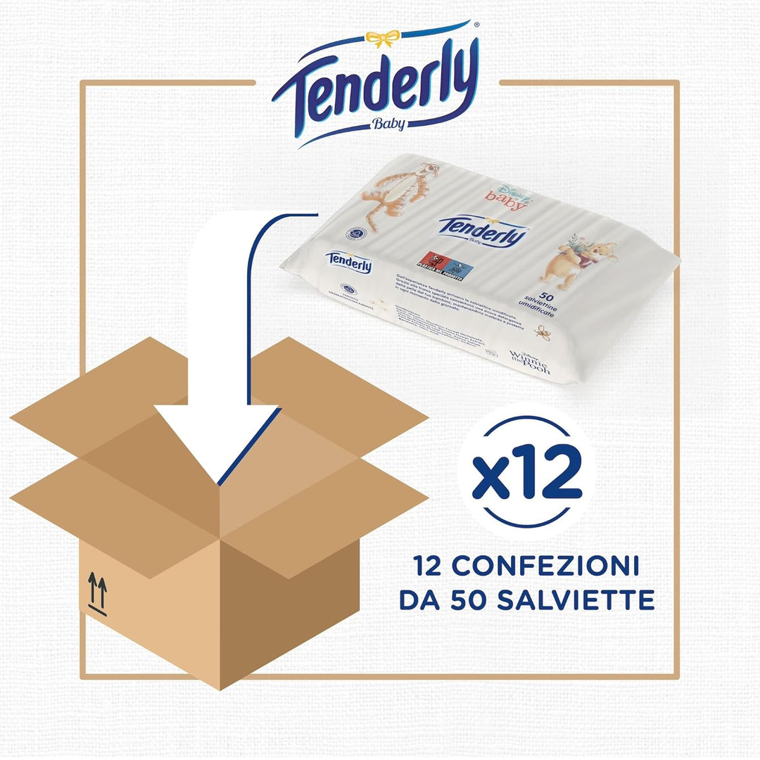 Tenderly Disney Baby-Tücher, weiche Feuchttücher, ideal für die tägliche Reinigung des Babys, mit Di