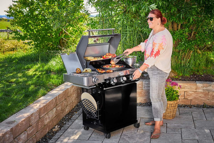 RÖSLE VARIO-Halter, Hochwertiger Edelstahlhalter für VARIO Grilleinsätze, passend für alle VIDERO Mo